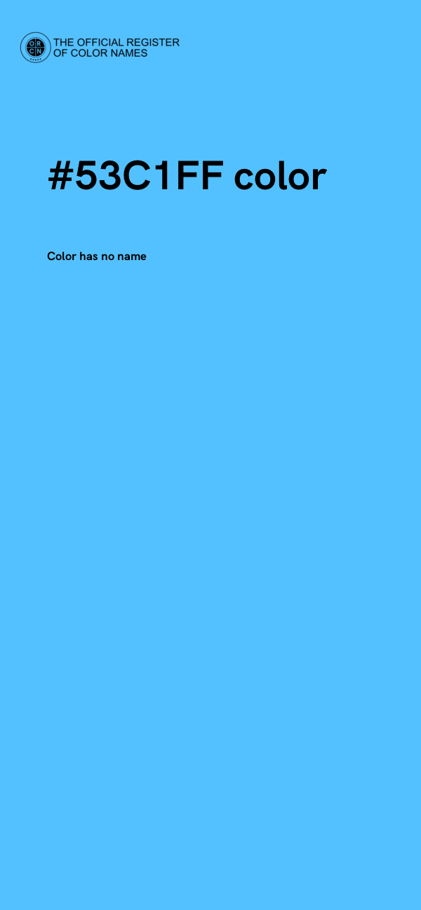 #53C1FF color image