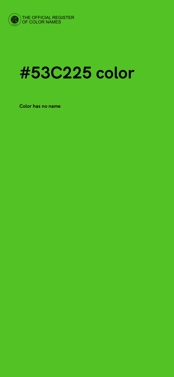#53C225 color image
