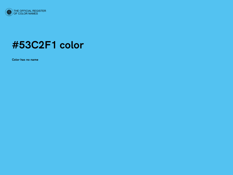 #53C2F1 color image