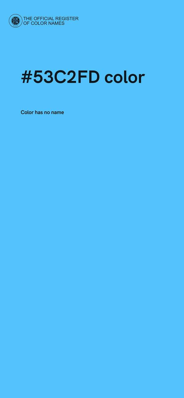 #53C2FD color image