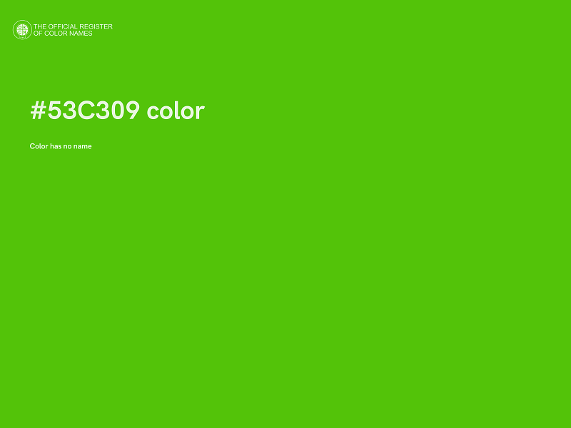 #53C309 color image