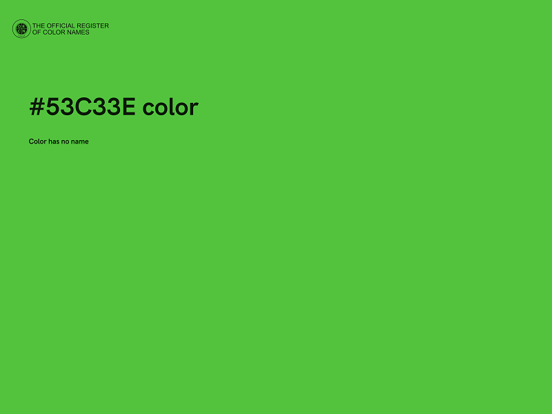 #53C33E color image