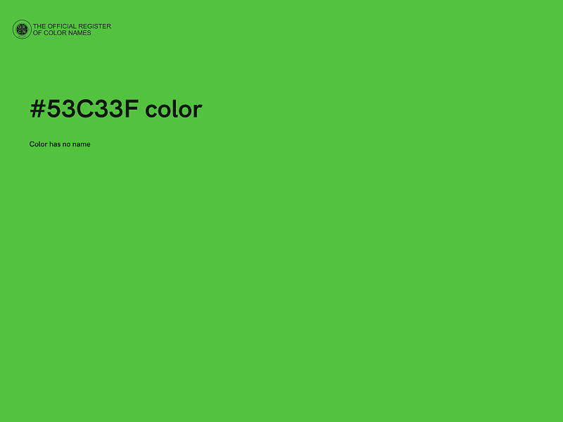 #53C33F color image