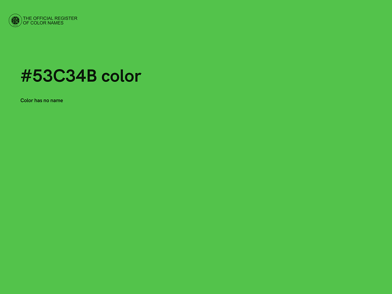 #53C34B color image