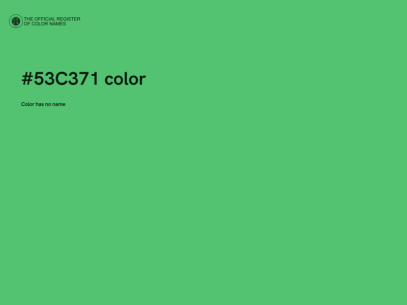 #53C371 color image