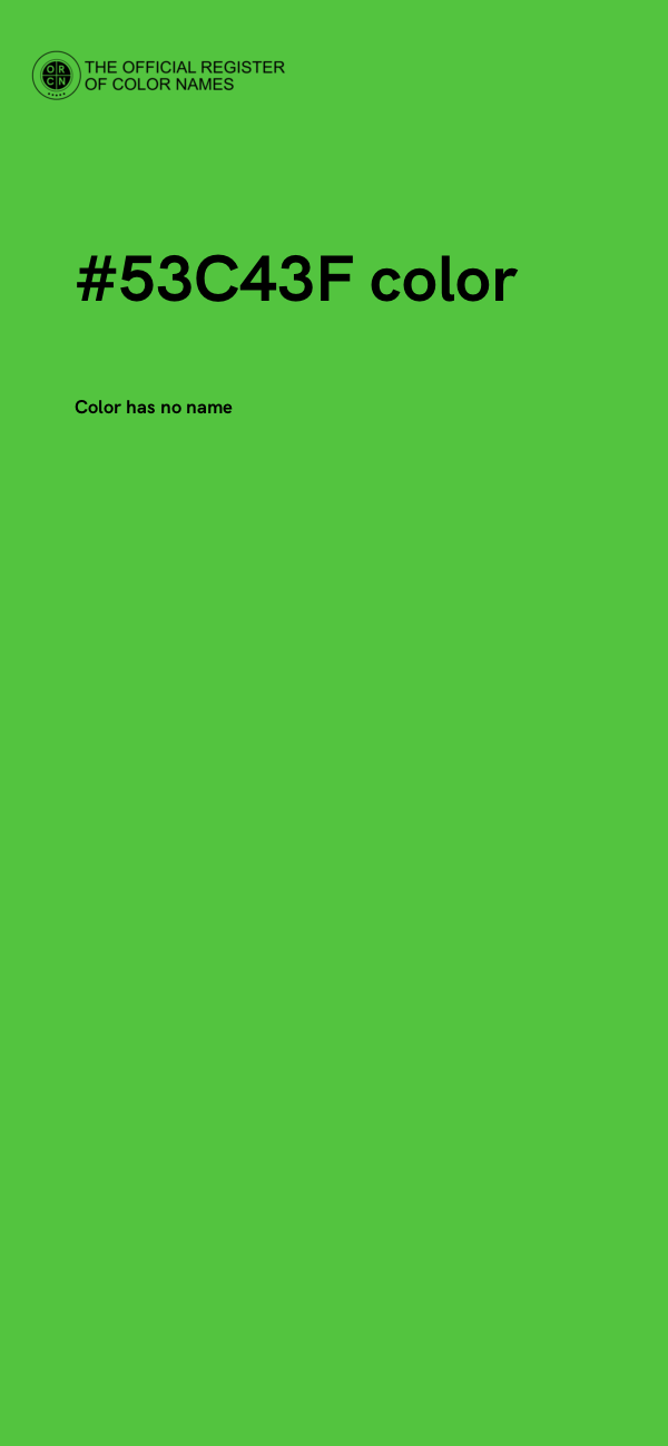 #53C43F color image