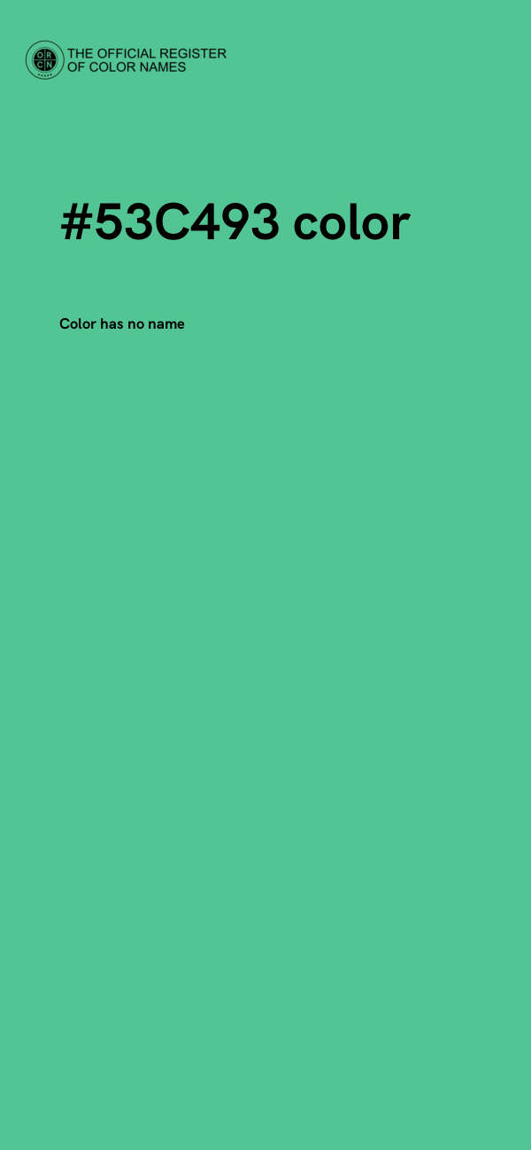 #53C493 color image