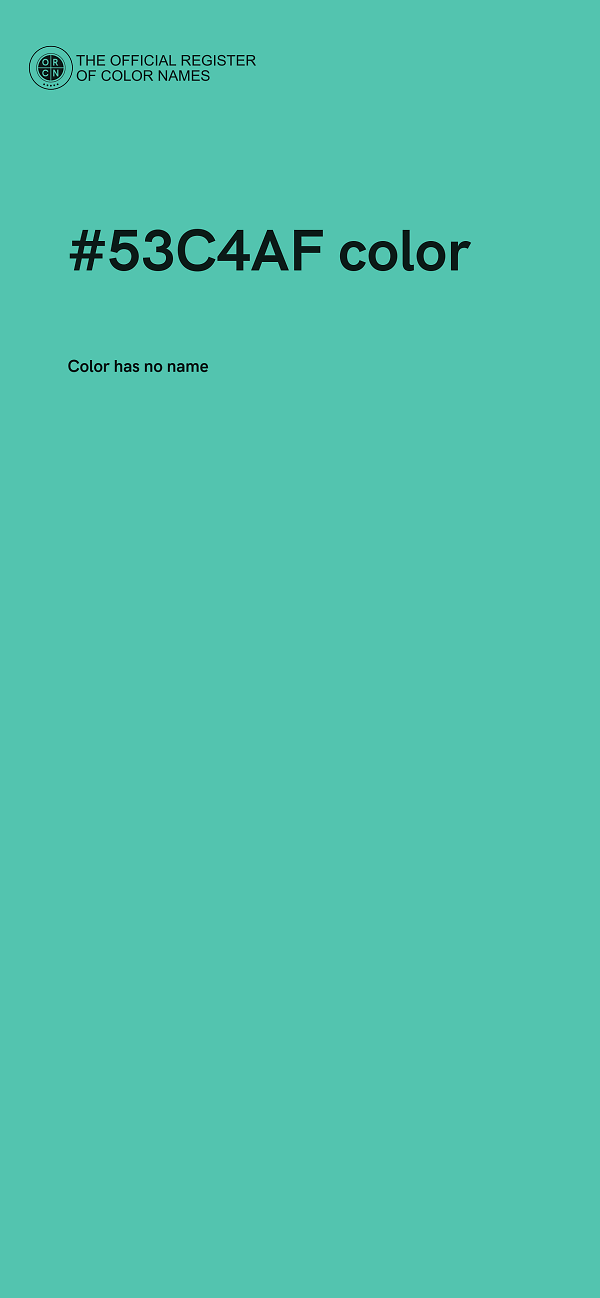 #53C4AF color image