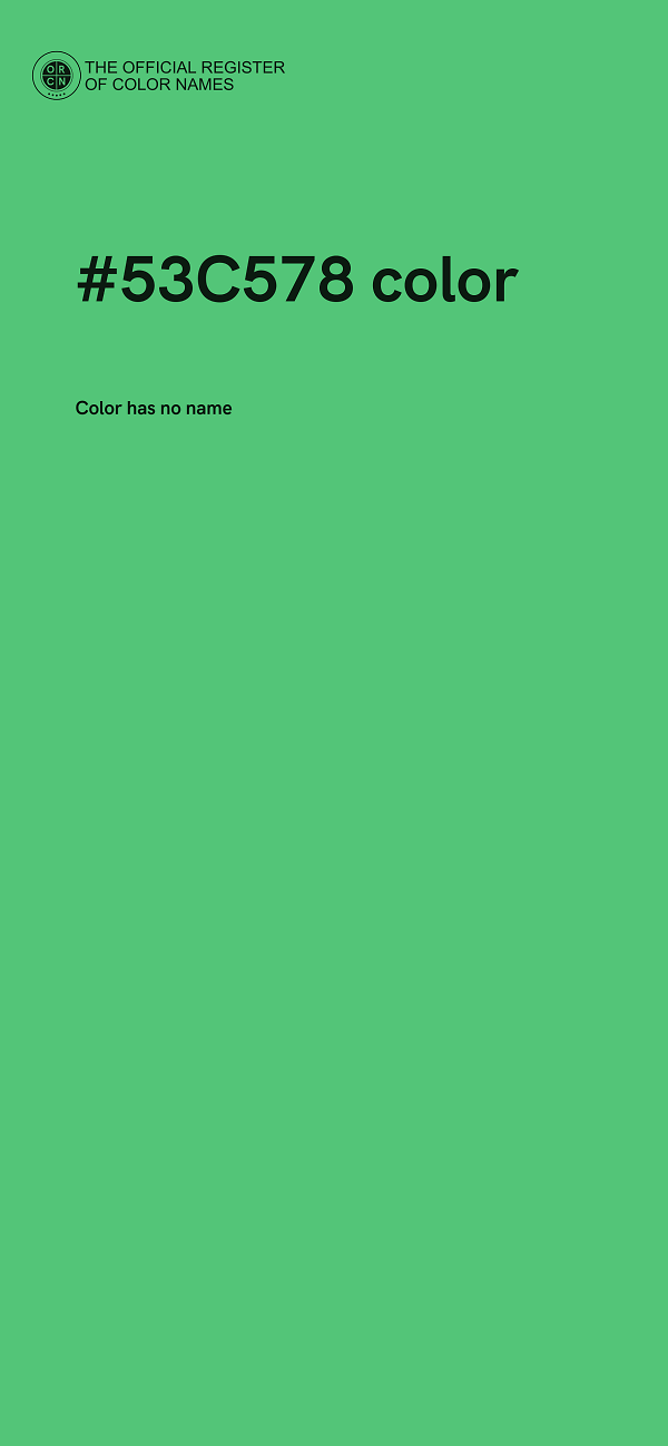 #53C578 color image
