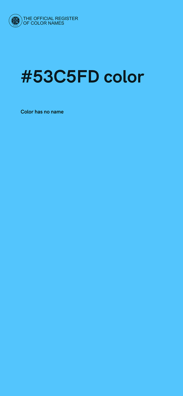 #53C5FD color image