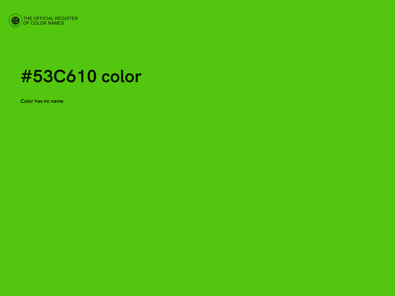 #53C610 color image