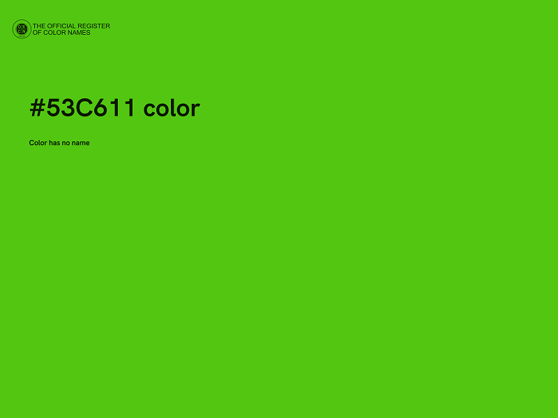 #53C611 color image