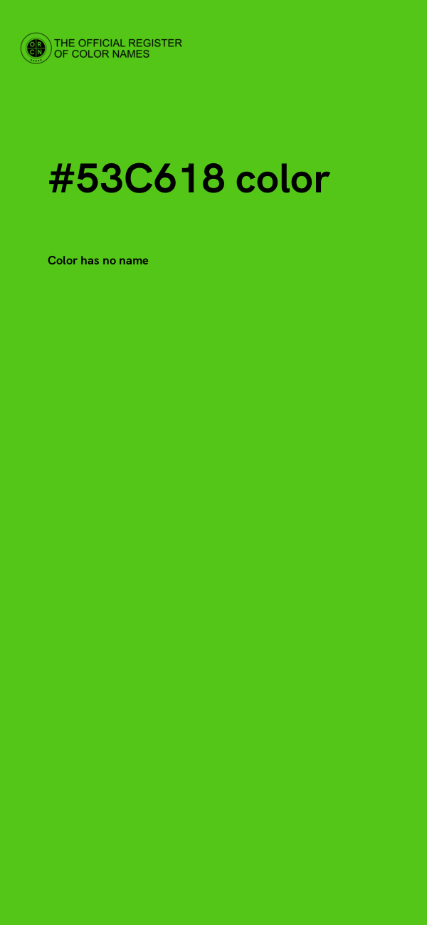 #53C618 color image