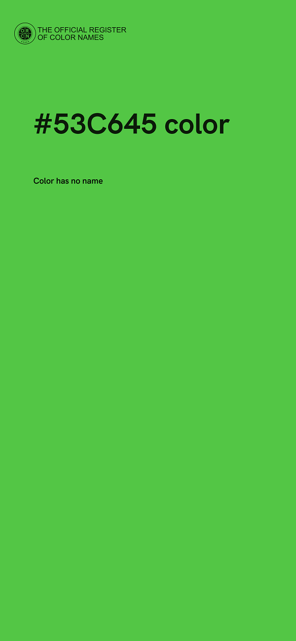 #53C645 color image
