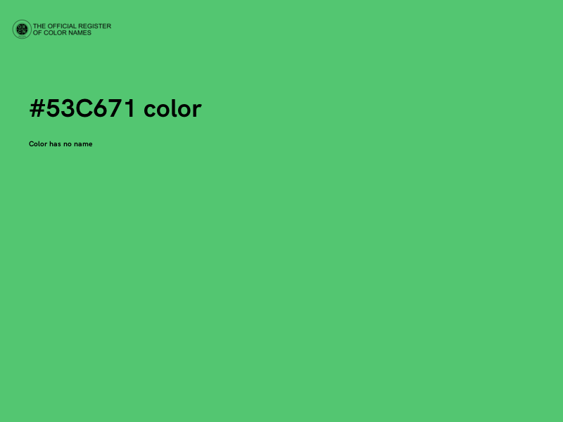#53C671 color image