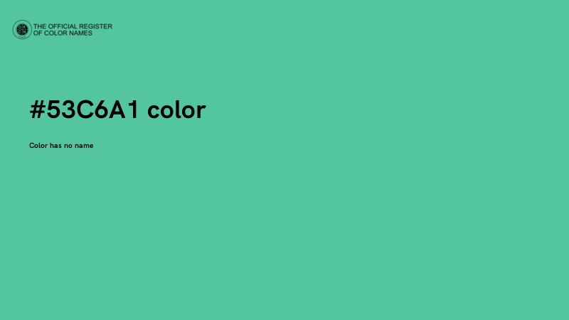 #53C6A1 color image