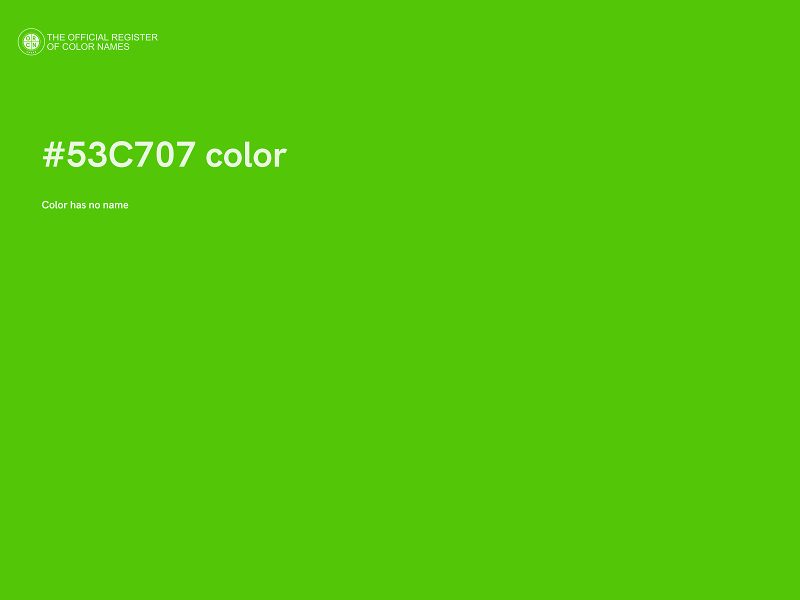 #53C707 color image