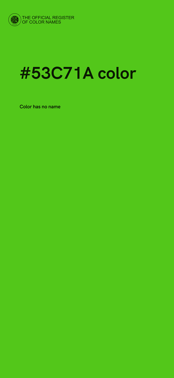 #53C71A color image