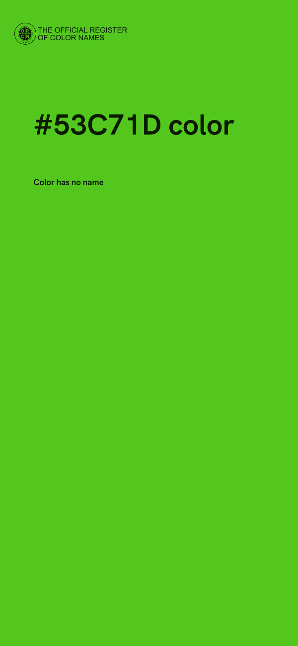 #53C71D color image