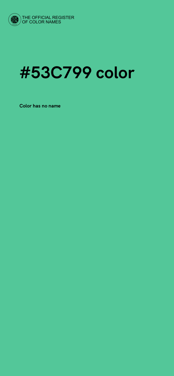 #53C799 color image