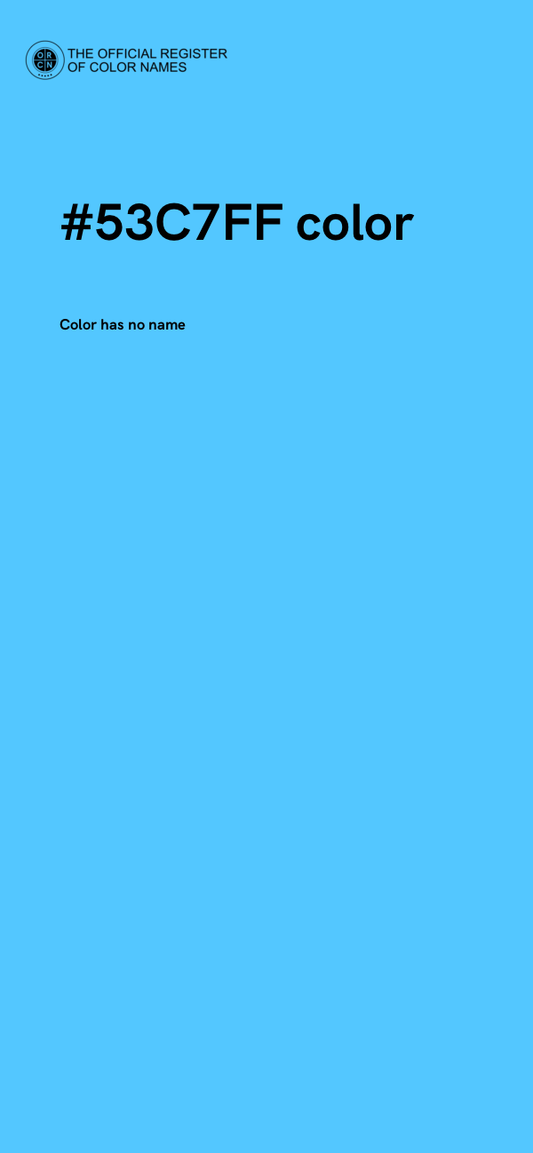 #53C7FF color image