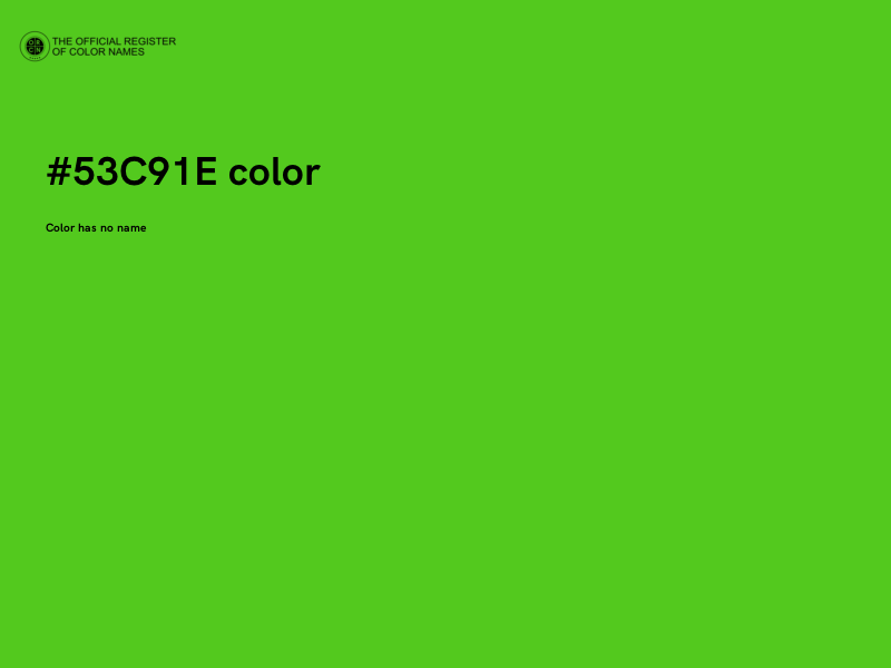 #53C91E color image