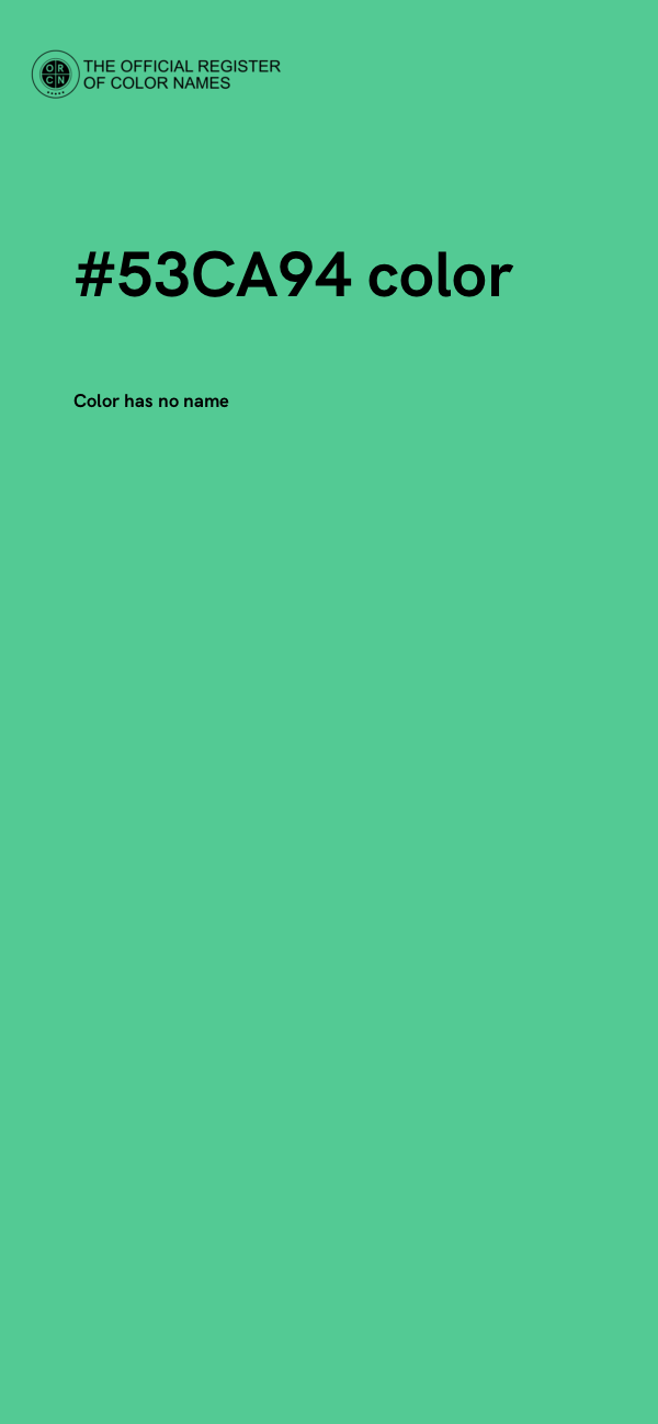#53CA94 color image