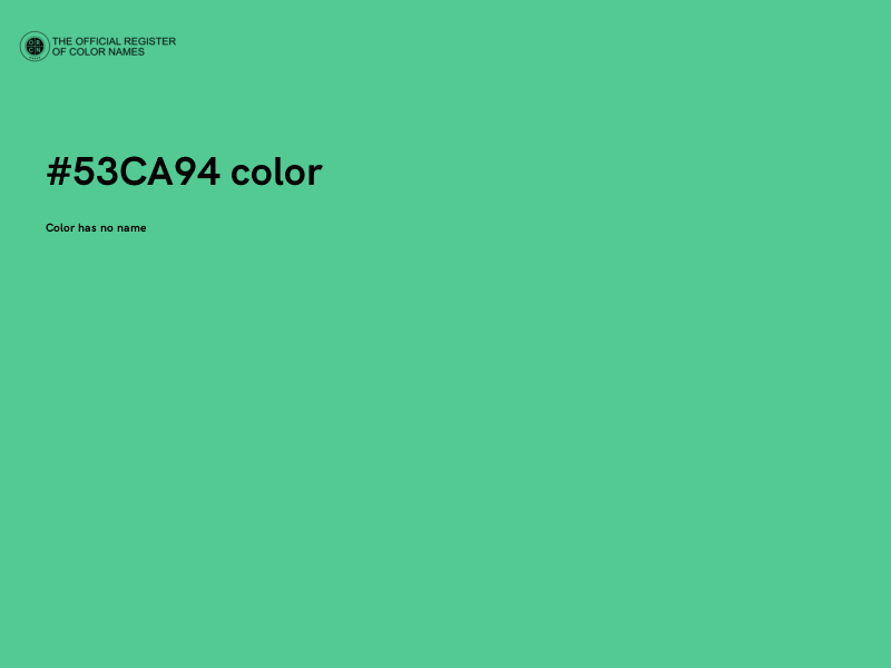 #53CA94 color image