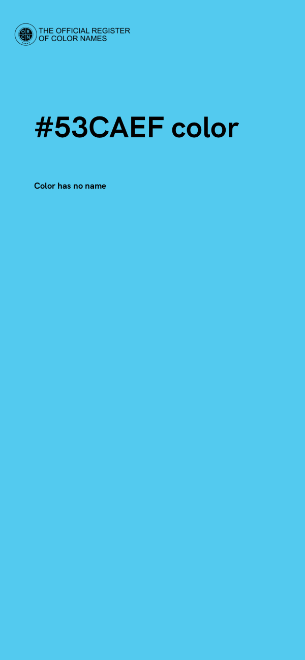 #53CAEF color image