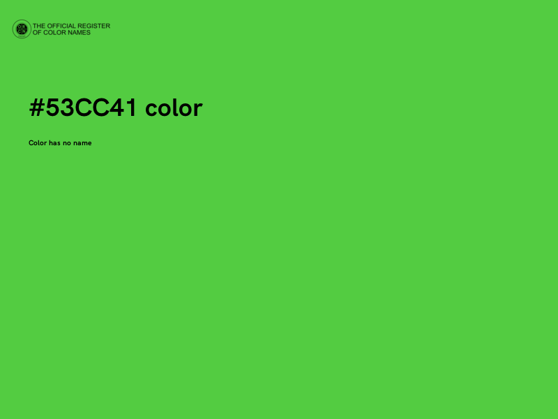 #53CC41 color image
