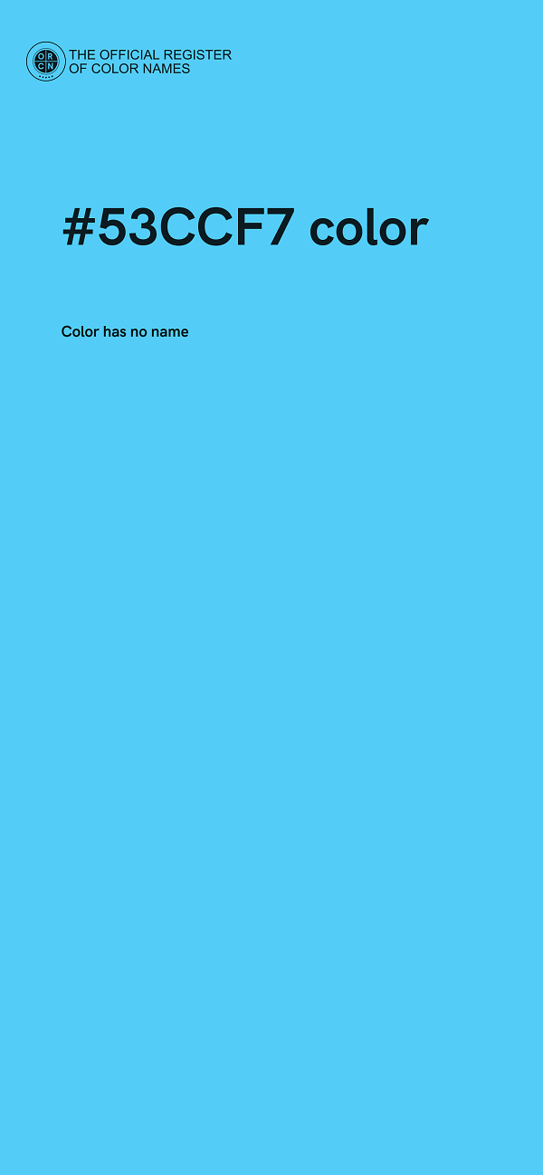 #53CCF7 color image