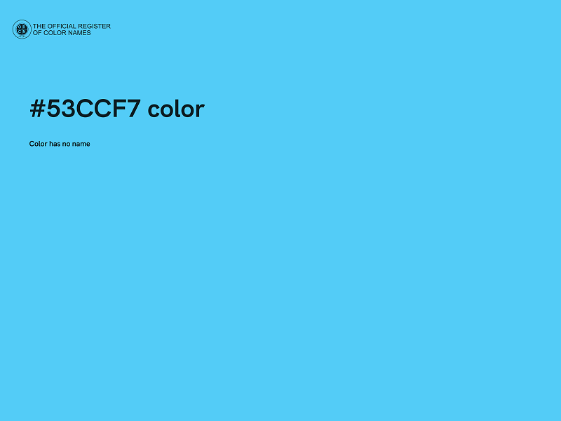 #53CCF7 color image