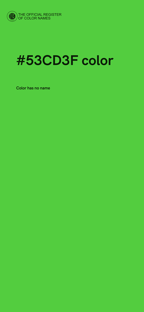 #53CD3F color image