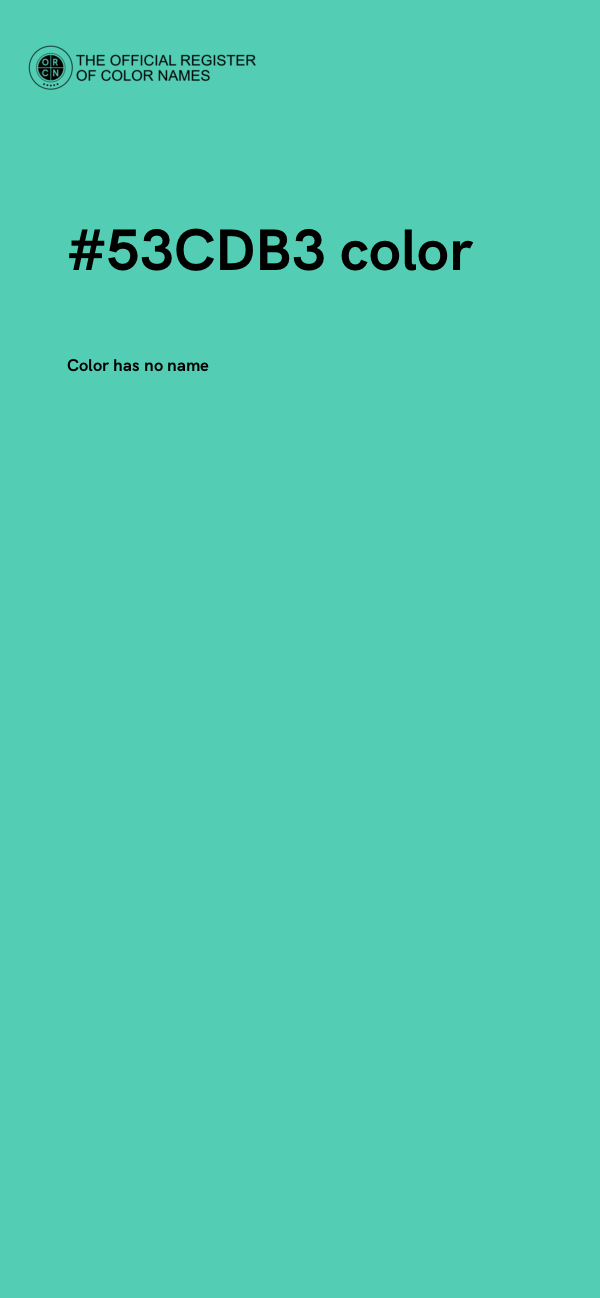 #53CDB3 color image