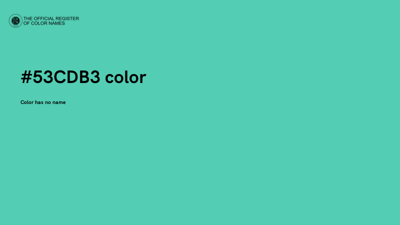 #53CDB3 color image