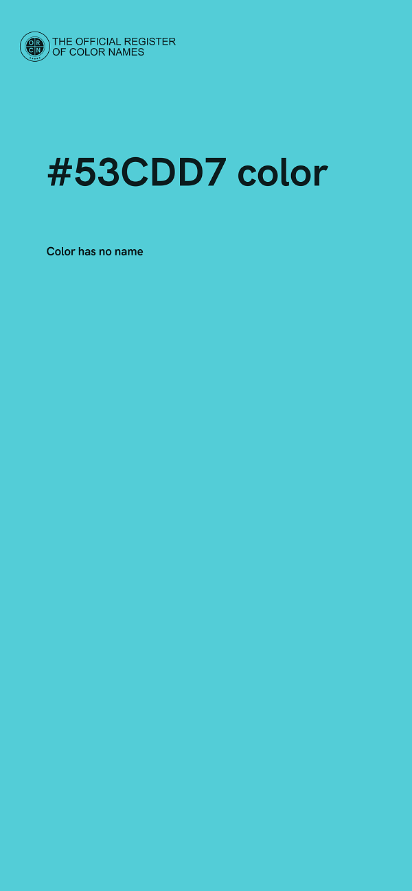 #53CDD7 color image