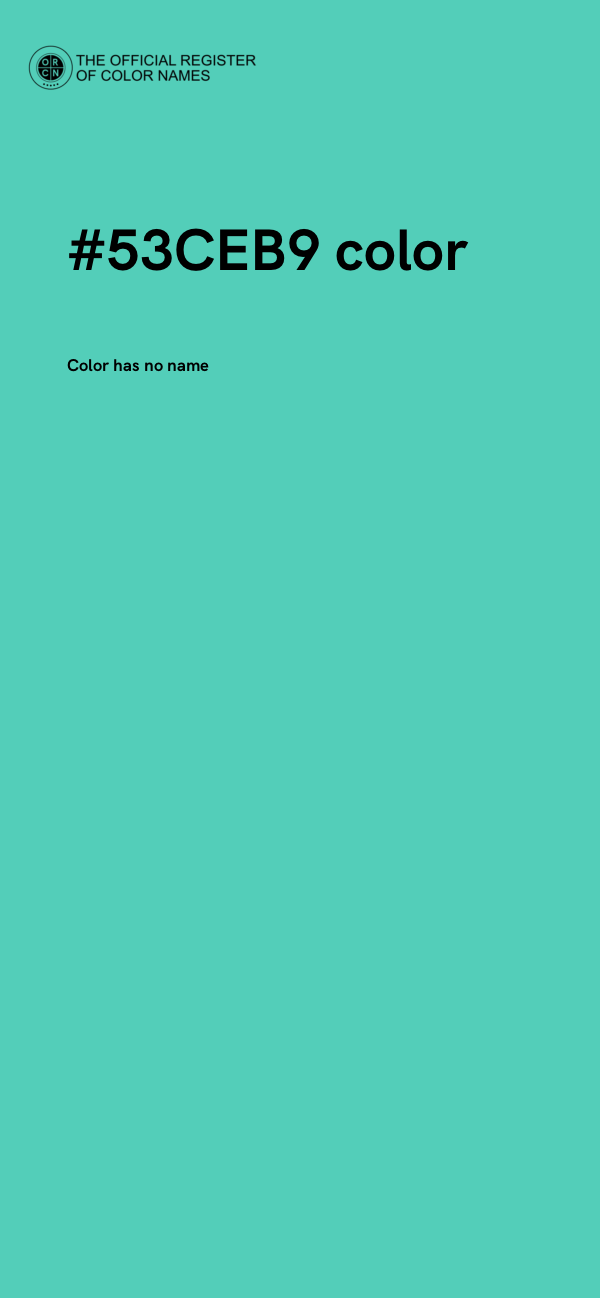 #53CEB9 color image