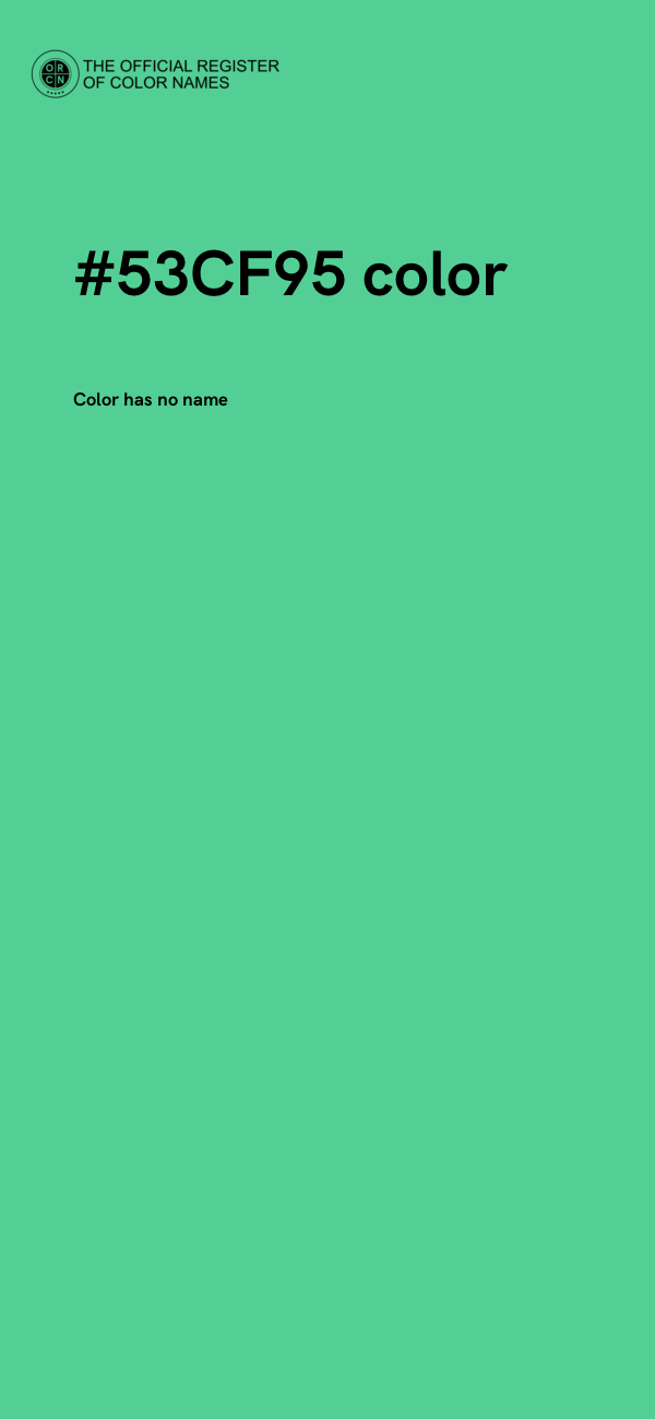 #53CF95 color image