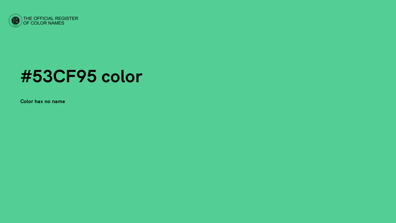 #53CF95 color image