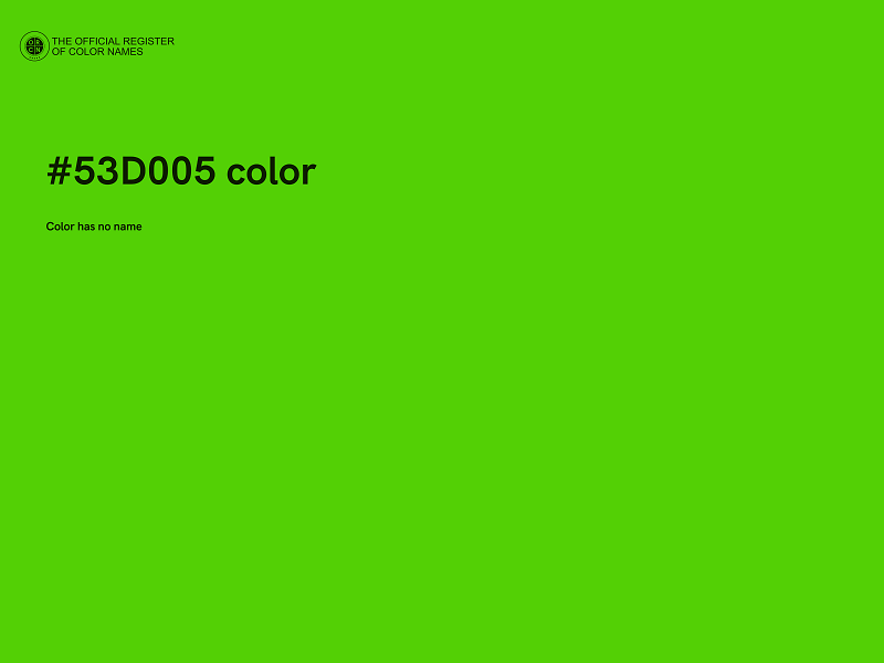 #53D005 color image