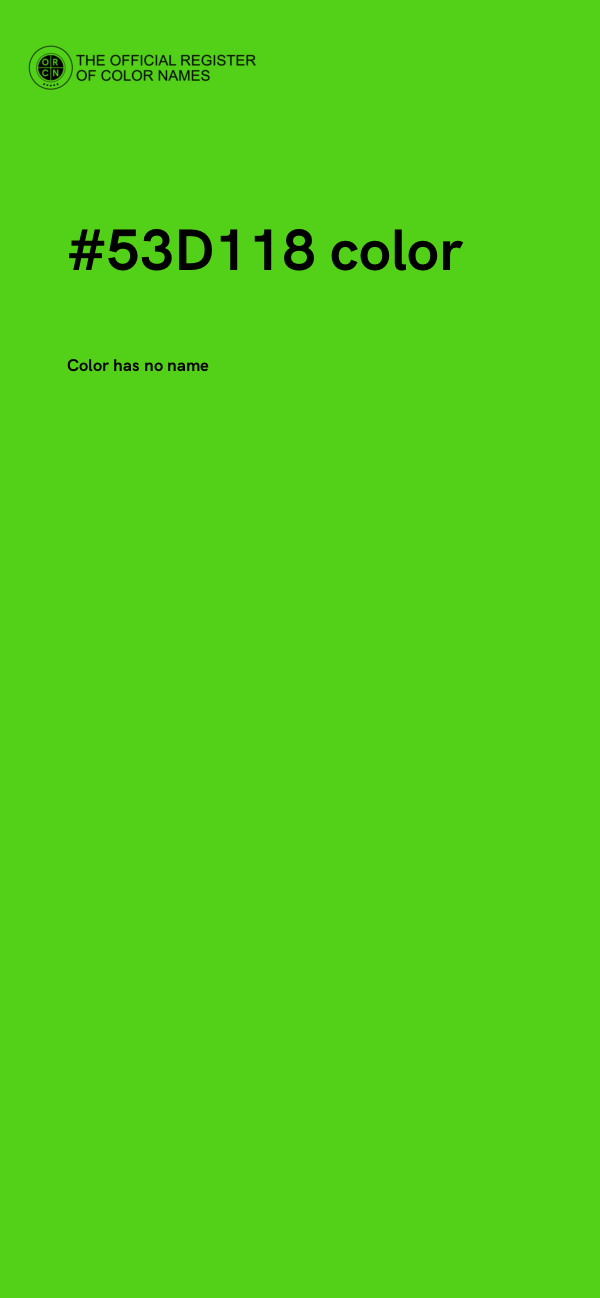 #53D118 color image