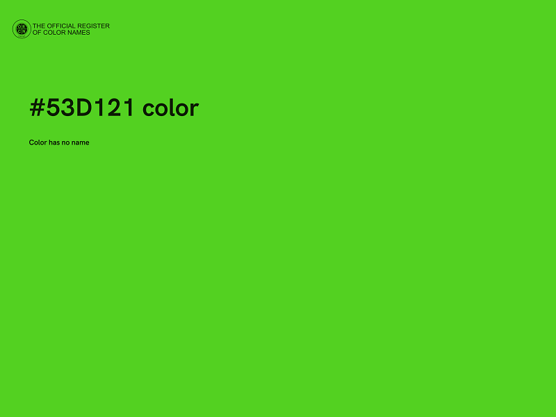 #53D121 color image