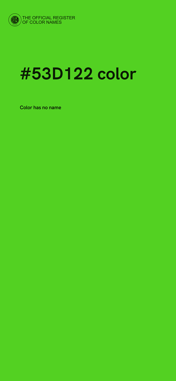#53D122 color image