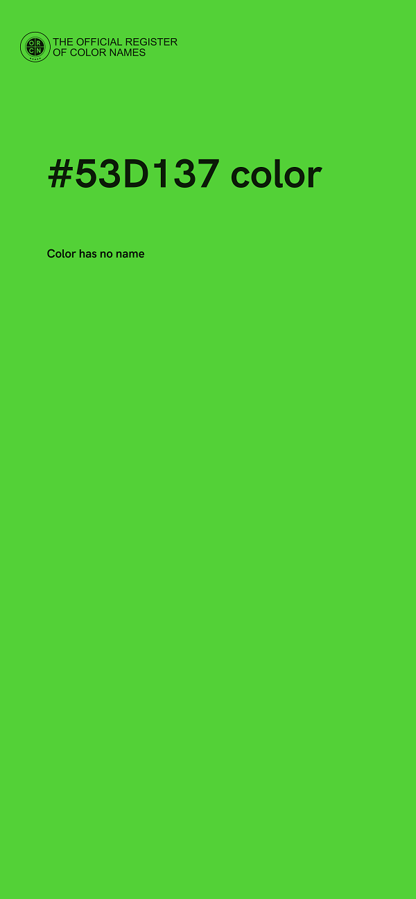 #53D137 color image