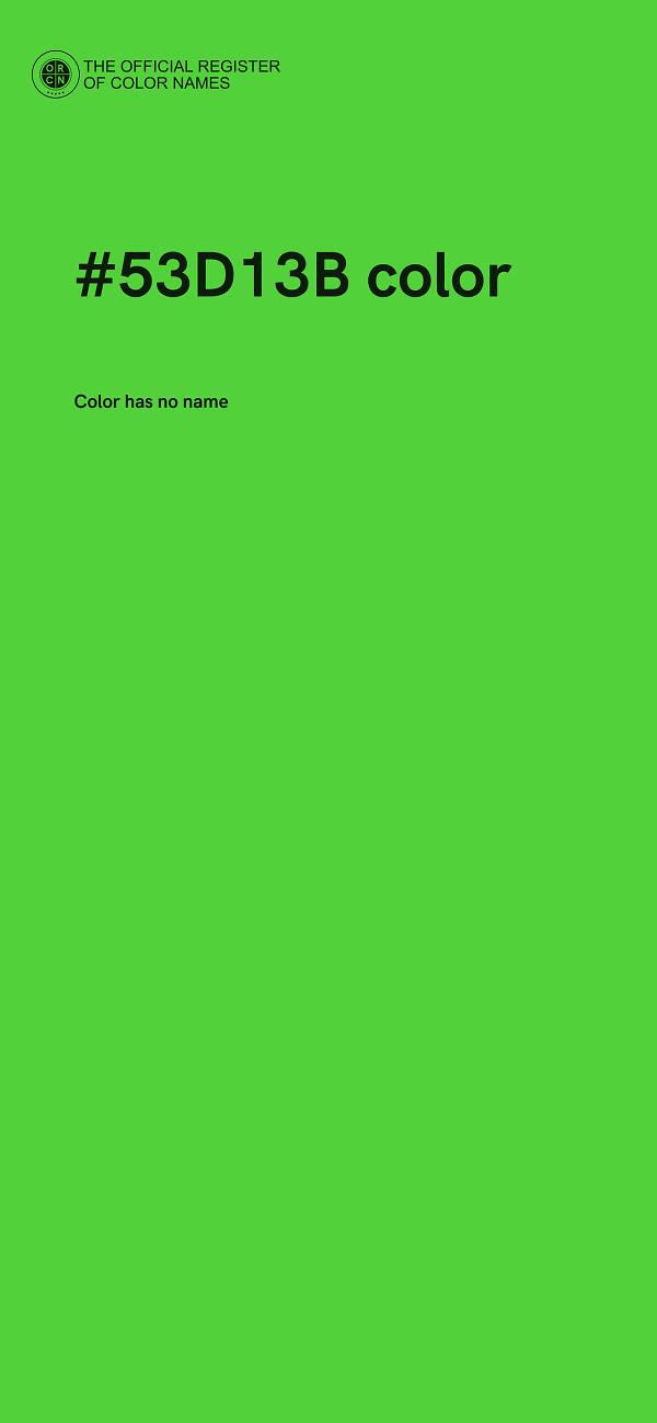 #53D13B color image