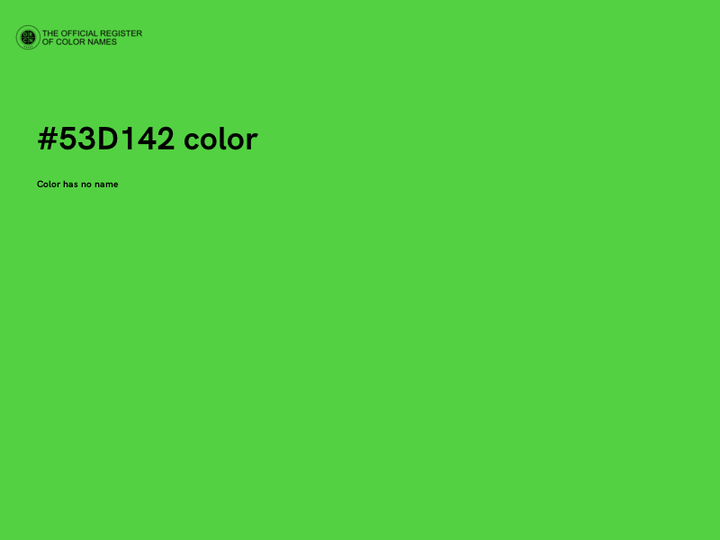 #53D142 color image