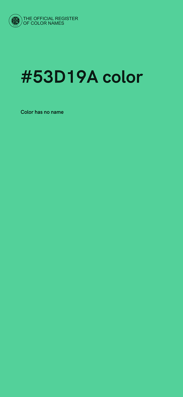 #53D19A color image