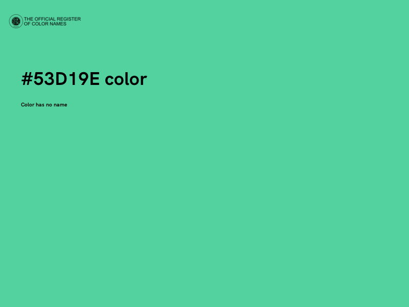 #53D19E color image