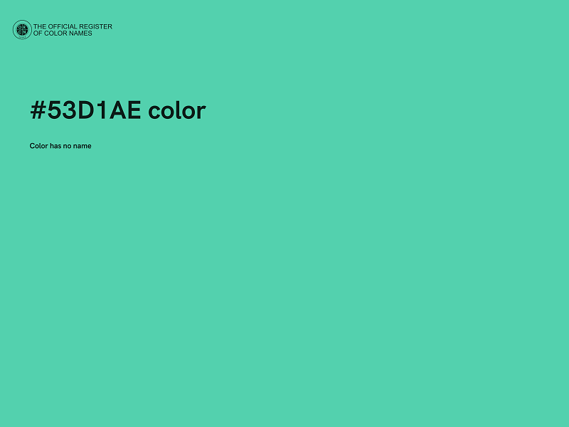 #53D1AE color image