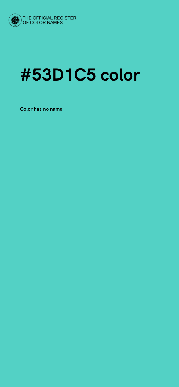 #53D1C5 color image